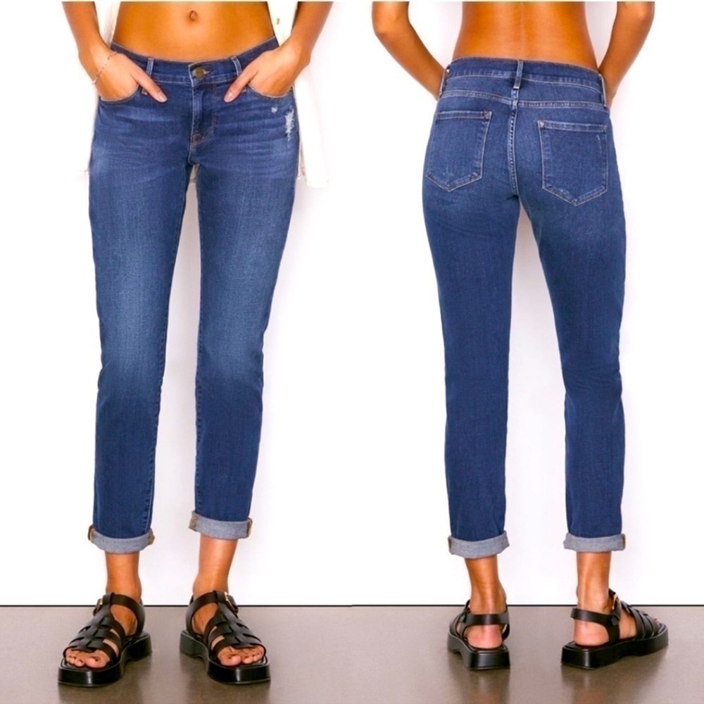 AG Adriano Goldschmied NWT Prima Roll Up Distressed Skinny Jeans size 27